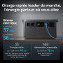 DJI Power 1000 V2, station électrique portable 1 024 Wh (Batterie LFP), sortie stable de 2 600 W, recharge de 0–80% en 37 Min, g