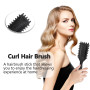 Brosse à boucler, brosse coiffante pour cheveux bouclés d'hommes et de femmes pour fixer et modeler les boucles, réduire les mèc