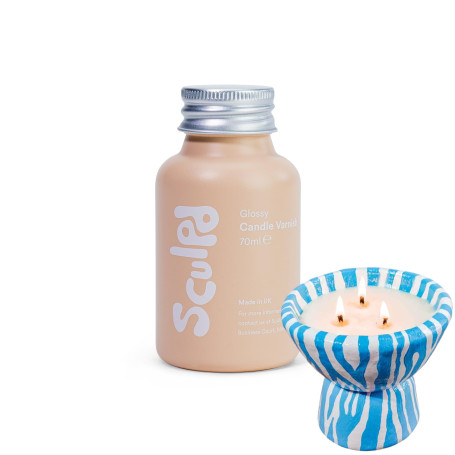 Sculpd Vernis mat transparent pour poterie à l'argile sèche à l'air libre - Créations artisanales imperméables avec une finition