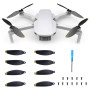 YINETTECH Lot de 8 hélices de Rechange avec vis et Tournevis à dégagement Rapide et Faible Bruit pour DJI Mavic Mini 4726F Point