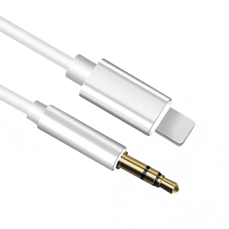 Vinmooog Câble Audio auxiliaire de Voiture pour iPhone [Certifié MFi] Auxiliaire Voiture Jack 3,5mm Stéréo Mâle Compatible iPhon