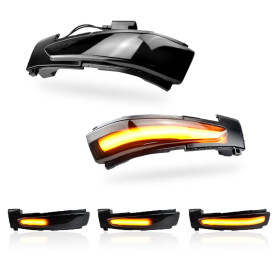 MKptopia Clignotants dynamiques à LED feux répétiteurs de clignotants Compatible avec Peu-geot 508, 508 SW Cit-roën DS5 C4 Pica-