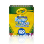 Crayola - Kit de 100 Feutres pour Adultes, Pointe Conique pour Traits Fins et Épais, 100 Nuances Différentes, Idéal pour le Lett