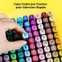 Tongfushop 100 Couleurs Feutre a Alcool, Feutres Coloriage Adulte, Marqueurs Double Pointe avec Pochette de Transport et Espaceu