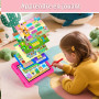 BRILLAR Tablette Enfants 7 Pouces,Android 13,8Go(4+4)+64Go,Octo-Core,Double Caméra,Contrôle Parental, Coque Antichoc (Rose)