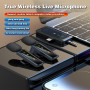 kinmaizi Microphone cravate sans fil 3 en 1, pour iPhone, Android, iPad, pour enregistrement vidéo, streaming, interview, vlog, 
