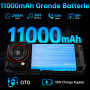 OUKITEL WP53 Pro Telephone Incassable Android 15-11000mAh Telephone Portable Incassable Lampe Camping,24GO(8+16)+256GO,6,52 Pouc