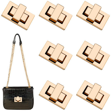 Fermoir Sac, 7 Pcs Attache Fermoirs de Sacs sont Utilisés pour Fabriquer Le Sac/Portefeuille/Sac à Main, Fermoir Sac à Main Util