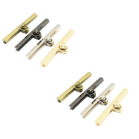 8 pièces Sac Double Twist, Sak Boucle Twist Metal, Serrure De Poche En Métal, Sac Fermetures Sachs, Metal Twist Turn Lock, Ferme