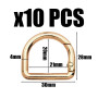 AIRTILY 10 Morceaux De Boucle De Ressort en Forme De D, Boucle Métallique Polyvalente, La Boucle en Métal De Remplacement Peut Ê