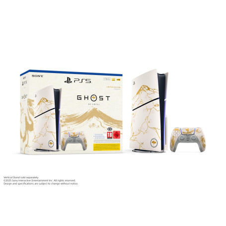 Playstation Sony, Pack Console PS5 standard édition limitée Ghost of Yōtei version dorée, avec 1 Manette Sans Fil DualSense + je