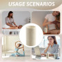8Set Diffuseur en Bois pour Huiles Essentielles, Diffuseurs Aromatiques pour Éloigner Les Moustiques et Parfumer Votre Espace Po