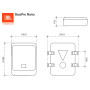 JBL BassPro Nano Ultra-Compact Subwoofer Voiture actif Sous Siège 6"x8" de Harman Kardon - caisson de basse voiture amplifié sou