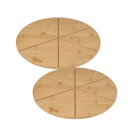 Ensemble de 2 Planches a pizza avec rainures de coupe - FACKELMANN - Ø 32 cm 82,56 €