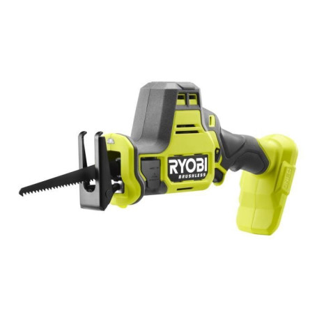 Scie sabre 1 main - RYOBI - Brushless - 18V - Compacte - 0-3 000 cp/min - Course de lame 16 mm - Capacité bois 90 mm