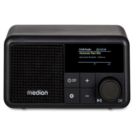Mini Radio - MEDION - DAB/FM - Mono 2W RMS - Noir