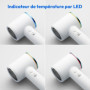 Seche-cheveux - MEDION - MD19983 - 1600 W - 2 vitesses - 85°C - Design LED - Blanc