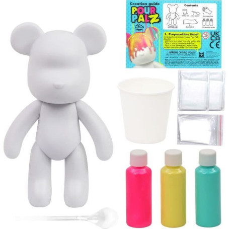 Figurine a peindre - SILVERLIT - Pour Palz - Multicolore - Des 5 ans - 2 figurines incluses