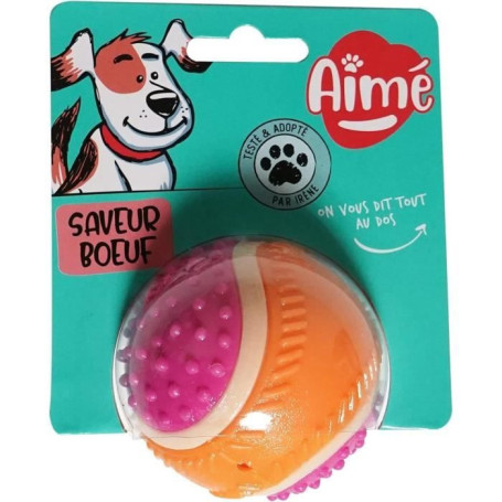Balle pour chien - AIMÉ - 5 en 1 Saveur Boeuf