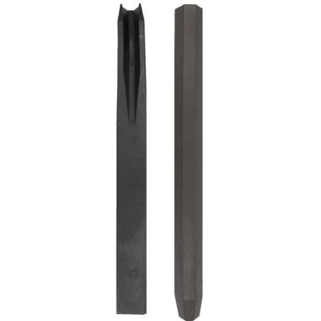 NATURE Piquet en PVC recyclé a fixer Borderfix - H 38 x 3,6 x 3,8 cm