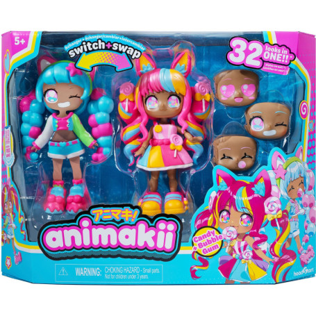 Poupée Personalisable - BANDAI - Animakii - HEA26351 - Lollipop et Bubblegum