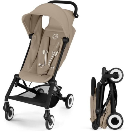 Poussette canne ultra-compacte Agis CYBEX - 5 a 22 kg (6 mois - 4 ans) - poussette légere 6,3 kg - compatible avion - Almond Bei