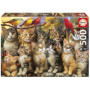 Puzzle - EDUCA - Chatons et Oiseaux - 500 pieces