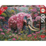 Puzzle - EDUCA - Éléphant Fleuri - 500 pieces - Theme Animaux - Pour enfants a partir de 10 ans
