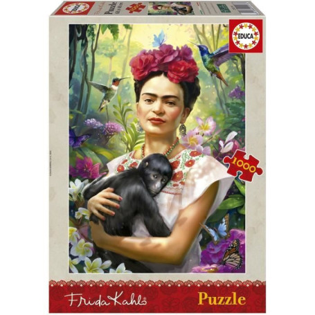 Puzzle - EDUCA - Le Jardin de la Vie - 1000 pieces - 34 x 48 cm - Theme: Frida Kahlo