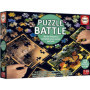 Puzzle - EDUCA - Battle Jr Natura - 12 puzzles - 42 pieces - Theme nature - Pour enfants a partir de 7 ans