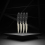 Lot de 4 couteaux a steak - NIROSTA - 22 cm