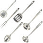 Ensemble ustensiles de cuisine 6 pieces - FACKELMANN - Oxford - Inox