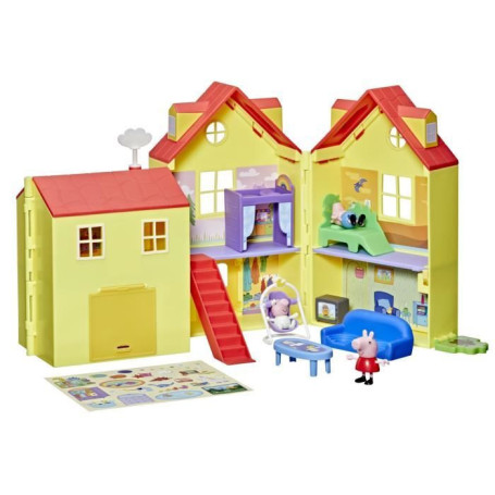 Peppa Pig La grande maison familiale, coffret avec Evie pour filles et garçons, des 3 ans