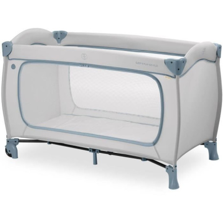 Lit de voyage - HAUCK - SLEEP N PLAY GO PLUS - 60 x 120 cm - Des la naissance - Pliable - Roulettes - Dusty Bleu