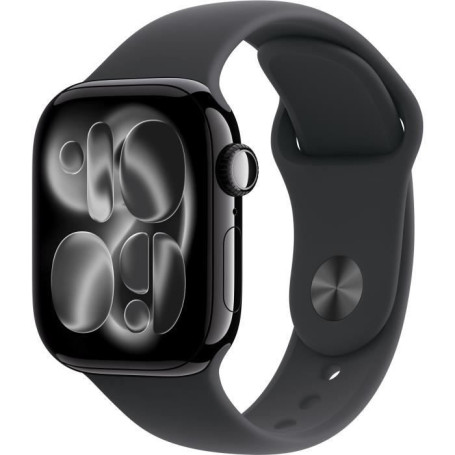 Apple Watch Series 11 GPS + Cellular - 42mm - Boîtier Jet Black Aluminium - Bracelet Black Sport Band - M/L 686,47 €