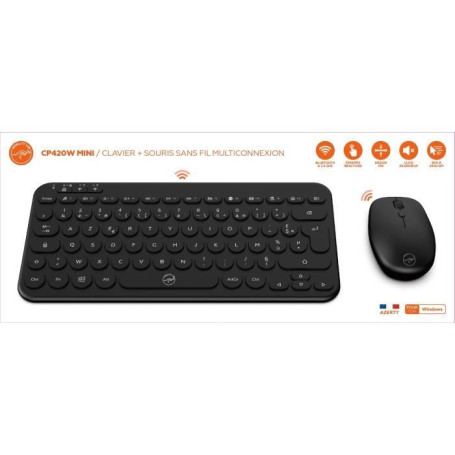 Ensemble mini clavier souris sans fil - MOBILITY LAB - CP420W - FR - Noir 53,11 €