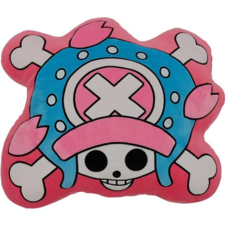 Coussin 3D - ONE PIECE - Logo Tony Chopper - Microfibre - 40 cm