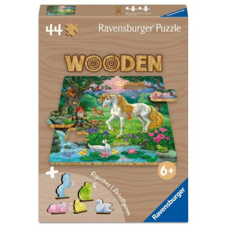 Les licornes - Puzzle bois 44 pieces