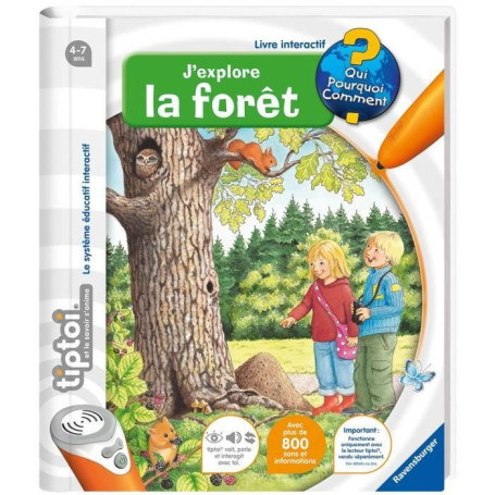 tiptoi, Livre interactif, Je découvre la foret, 4 ans, 13099005, Ravensburger
