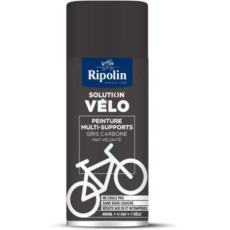 Solution vélo - RIPOLIN - 0,4 L - Gris carbone mat