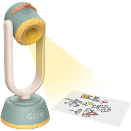 SMOBY - Projecteur a dessin - Orientation et netteté ajustable - 192 possibilités - Themes : animaux et personnages - des 3 ans