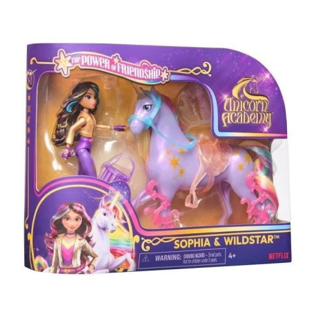 Figurines Sophia + Wildstar - 5 accessoires inclus - des 4 ans - L'École des Licornes
