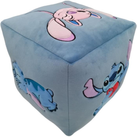 Coussin - Cube - LILO & STITCH - Microfibre - 25 x 25 x 25 cm