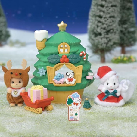 Mini-figurines - SYLVANIAN FAMILIES - La maison du Pere Noël - Des 3 ans