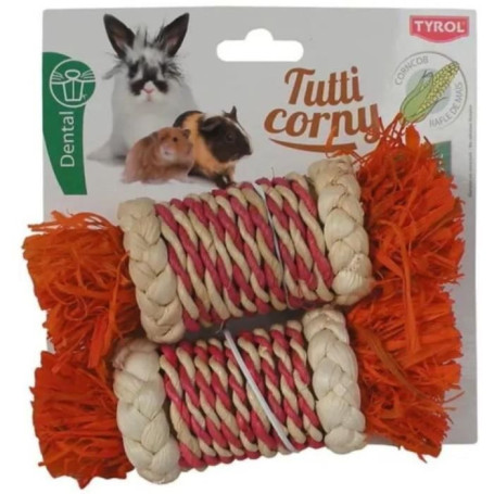 Accessoire rongeur - TYROL - Ballotins feuilles de mais x2 - 17 x 5,6 x 5,6 cm