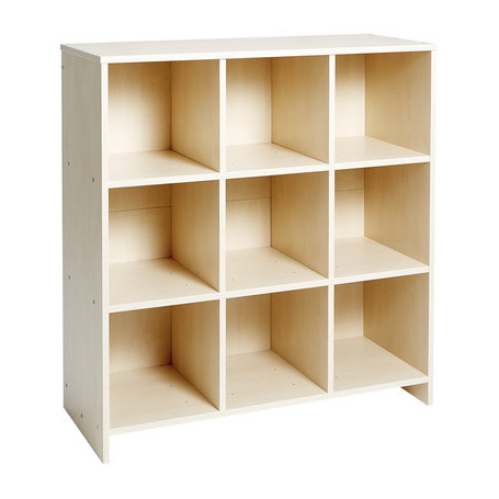 Meuble haut à grandes cases bouleau