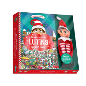 Où sont cachés les lutins du père Noël ? coffret avec lutin farceur