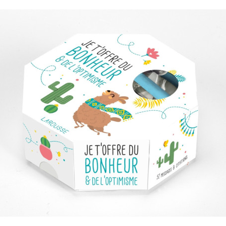 Je t'offre du bonheur et de l'optimisme