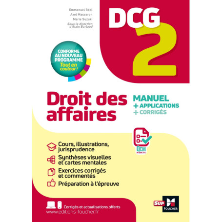 DCG 2 - Droit des affaires - Manuel et applications 2025-2026