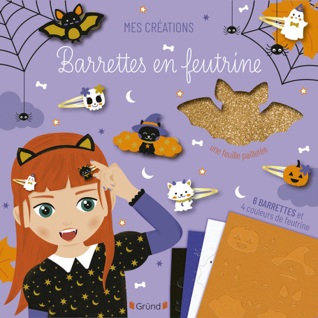 Barrettes en feutrine - Halloween